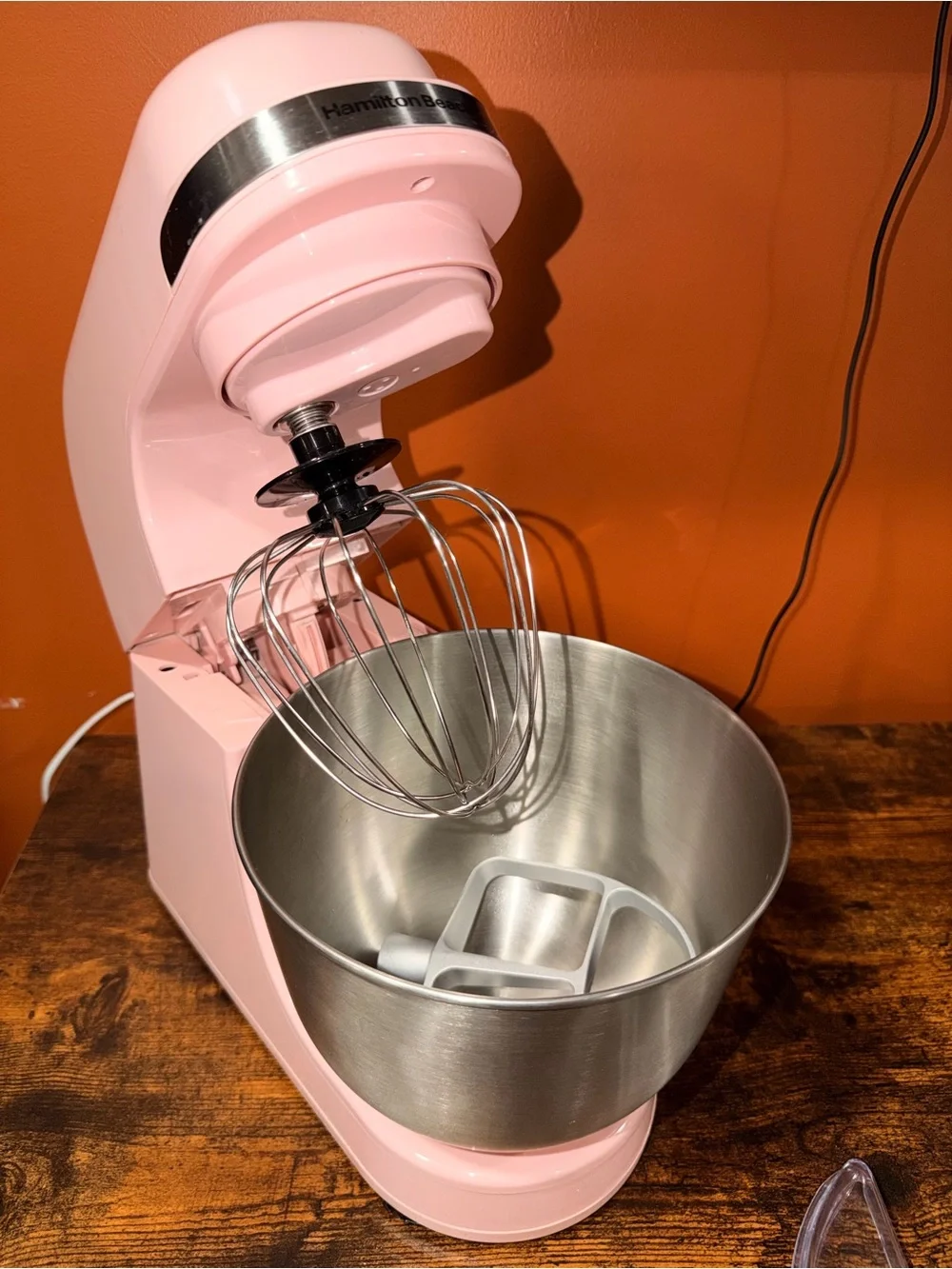 Hamilton Beach Stand Mixer in Dusty Pink with Stainless Bowl